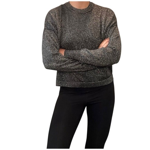 Levi’s Women’s Wool Blend Sparkly Shimmer Sweater Holiday Christmas New Year S - Picture 13 of 16